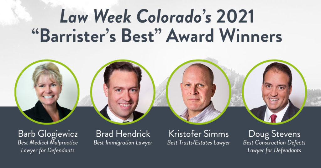 Caplan & Earnest Attorneys Honored as ‘Barrister’s Best’ by Law Week